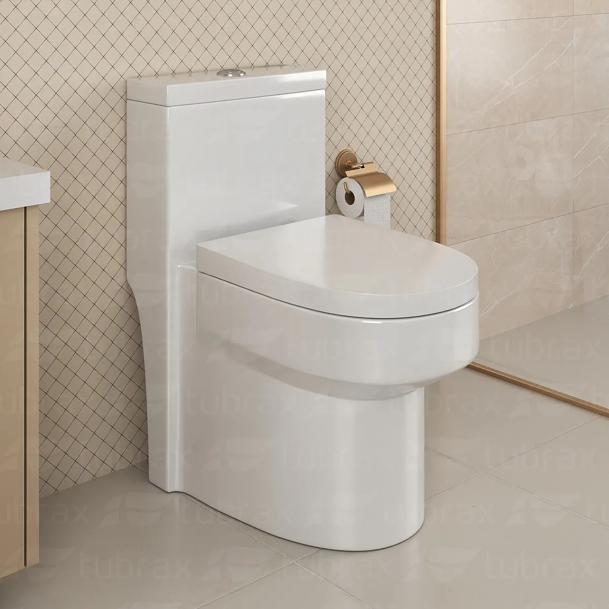 Vaso Sanitário Monobloco Caixa Acoplada Privada integral Cor Branco