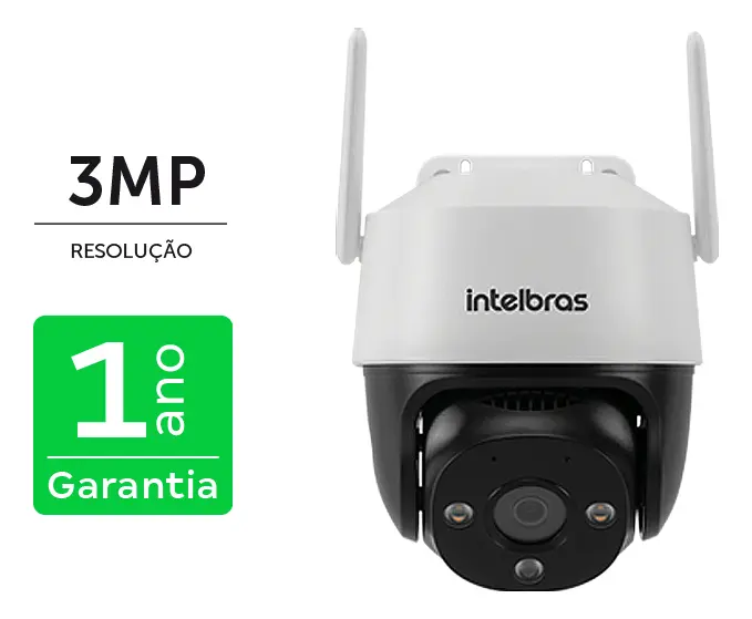 Câmera Inteligente Im7 + 3mp De Resolução Branca Intelbras - Bivolt 110V/220V versao 2