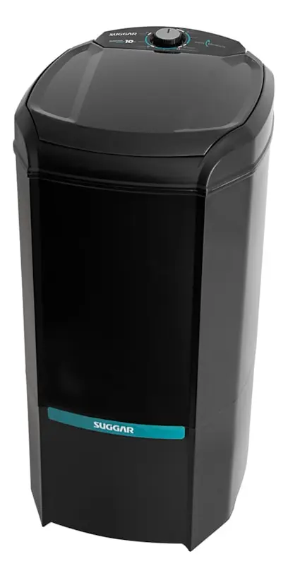Tanquinho Lavamax Eco Suggar 10kg Preto Suggar - Bivolt 110V/220V versao 2
