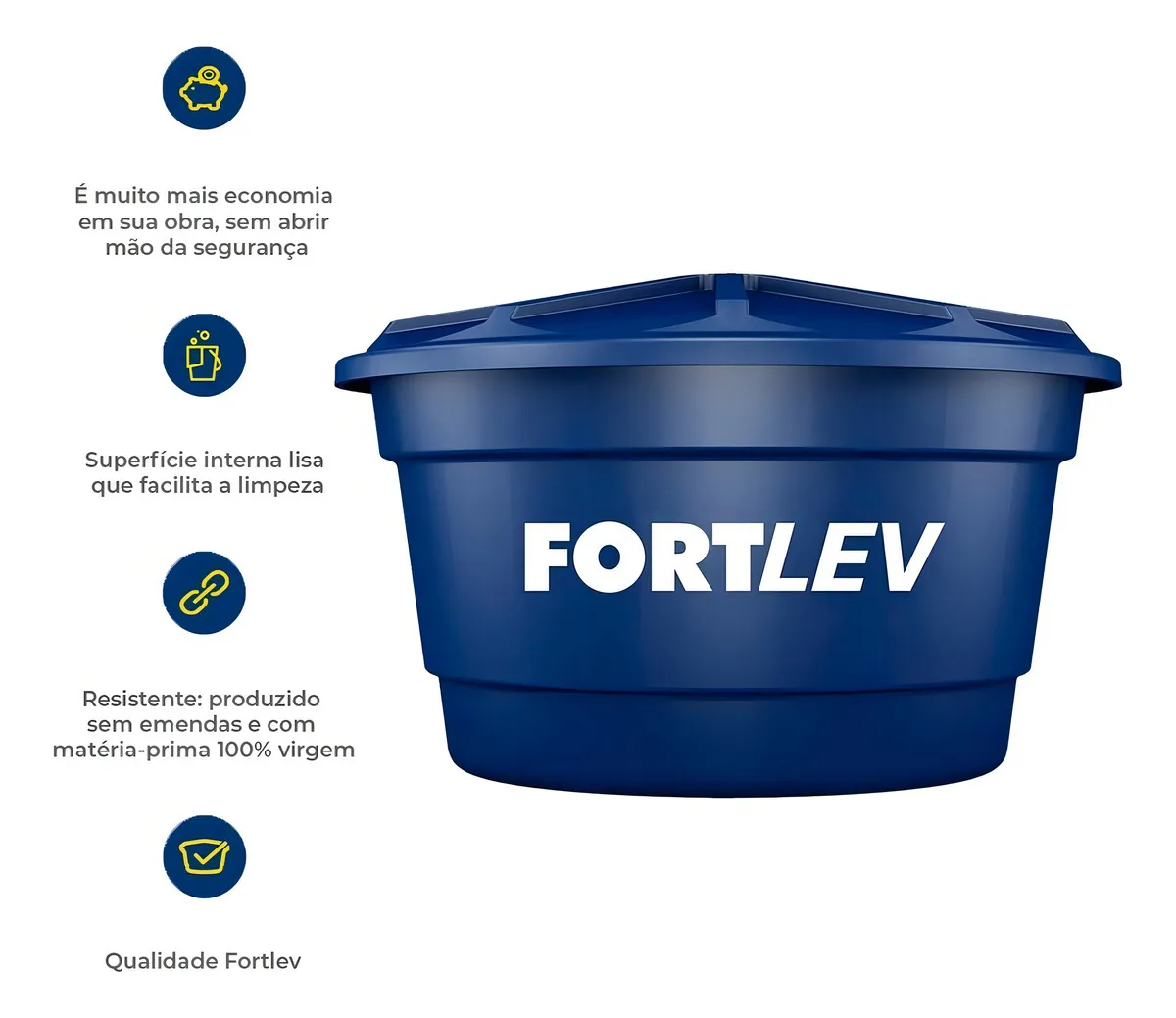 Caixa D água Fortlev Vertical Polietileno 500 Litros versao 2