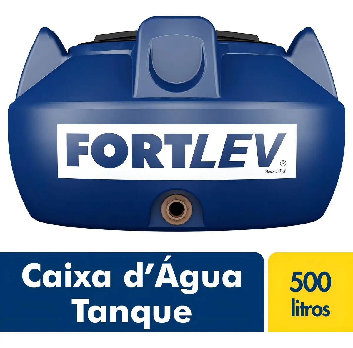 Caixa D água Tampa De rosca reforcada 500l Fortlev