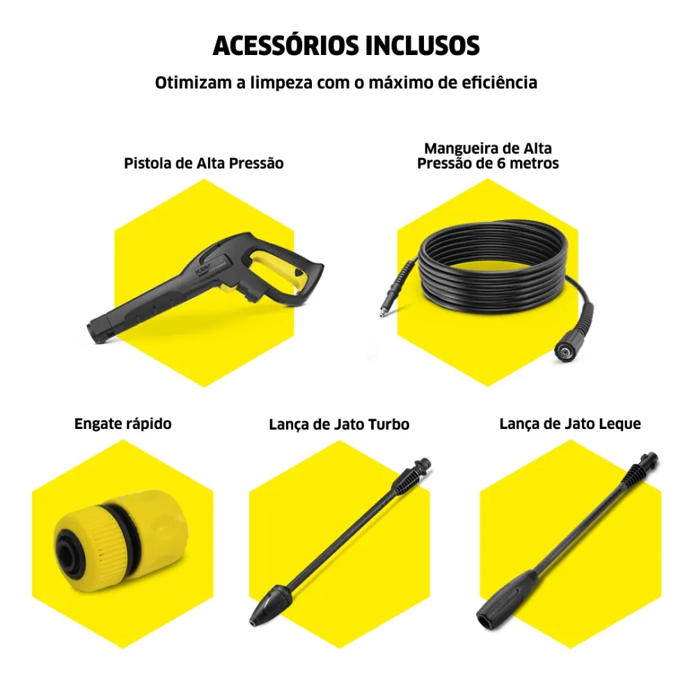 Lavadora de Alta Pressão Kärcher K5 motor a indução 2.100 PSI/Libras 360 L/h 1.900 W versao 2