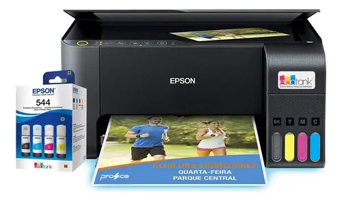 Impressora Ecotank Epson L3250 + Refil Tinta T544 (eps01) Cor Preta versao 2