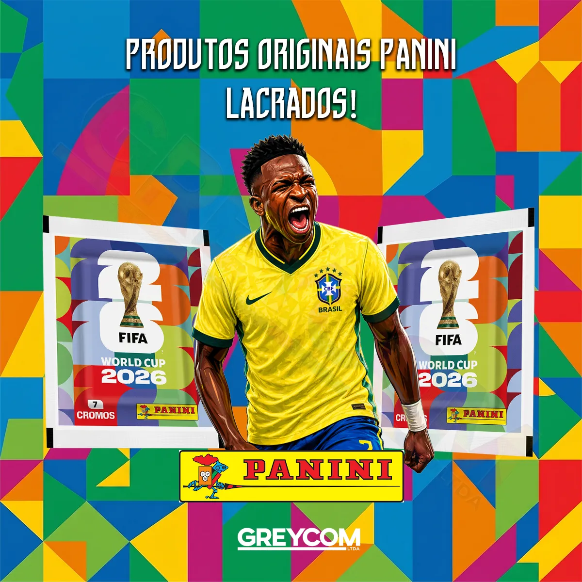 Kit 280 Figurinhas Do Álbum Copa Do Mundo 2026- 40 Envelopes versao 2