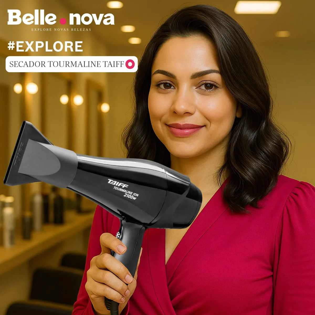 Secador De Cabelo Taiff New Tourmaline industrial 2100w