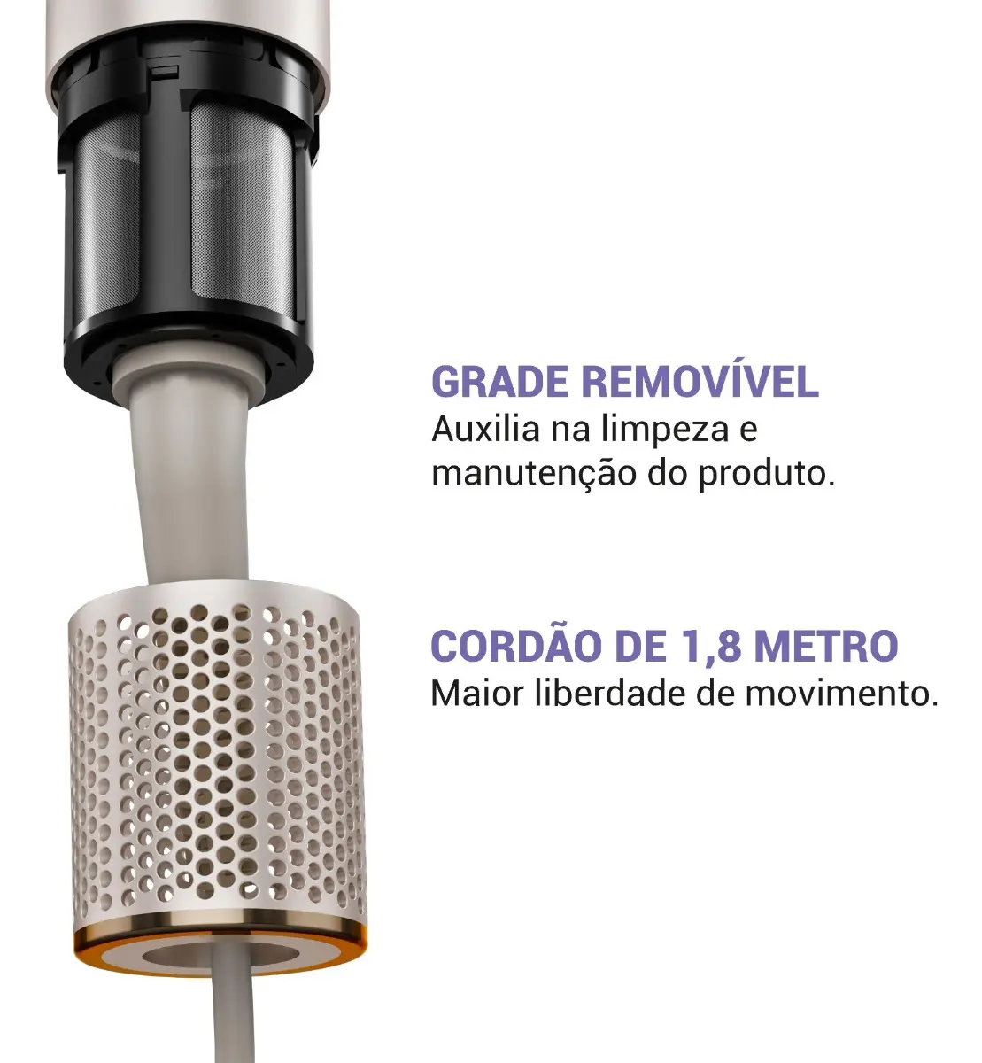 Secador De Cabelos Philco psc3500 4 Em 1 dobrável motor bldc Prateado versao 2