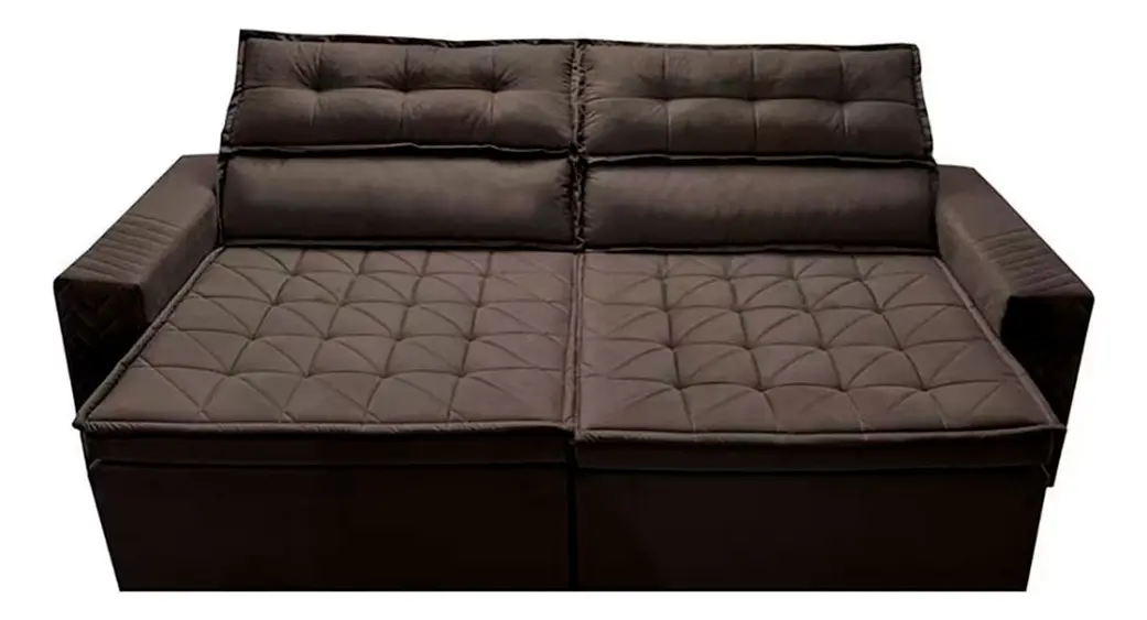 Sofá 3 Lugares Cama Inbox Belém Retrátil/reclinável Caf versao 2