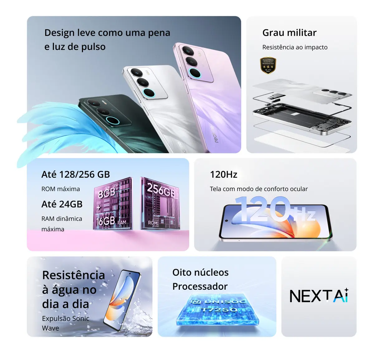 Celular Smartphone Realme C73 256gb 8gb Ram Dual Sim 120hz 6000mAh Verde versao 2