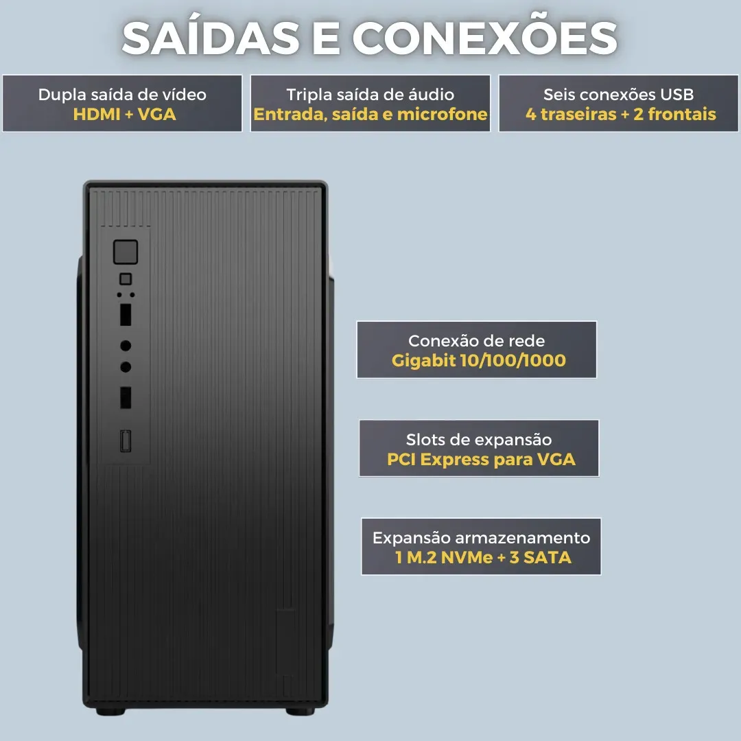Computador integral Intel Core I3, 8gb Ram, Ssd 240gb, Monitor Led 15 Hdmi, Windows 10 Pro - 2eletro Lite Cd2e-li101